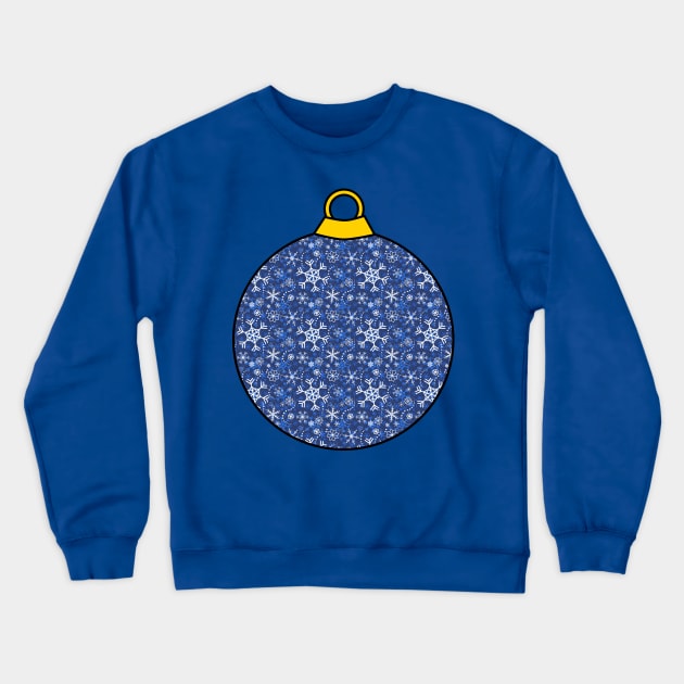 Christmas ornament Snow Blue Crewneck Sweatshirt by Nicostore